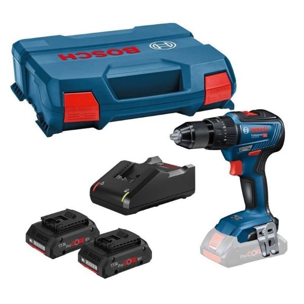 Picture of Bosch GSB 18v-55 Brushless Combi Drill (2 x 4.0ah ProCore Batteries)