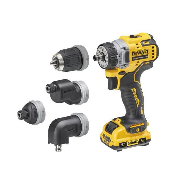 Picture of DeWalt DCD703L2T-GB 12V XR Brushless 4 x Multi-Head Drill Driver 2 x 3.0Ah