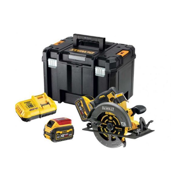 Picture of DeWalt DCS578T2 GB 54V FlexVolt 190mm 30mm Circular Saw Kit (2x6.0Ah)