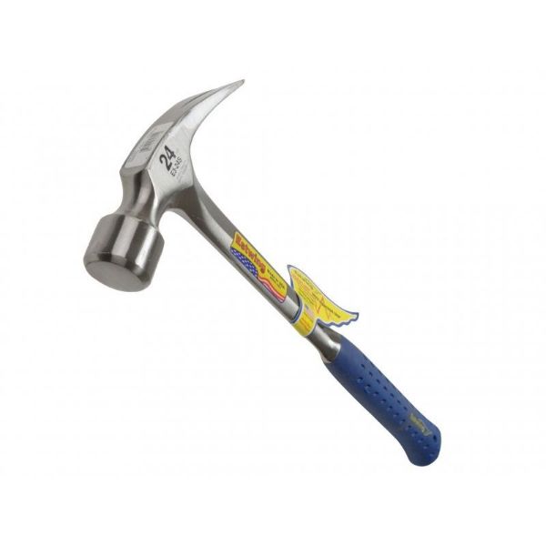 Picture of Estwing E3/24S Straight Claw Framing Hammer - Vinyl Grip 680g (24oz)