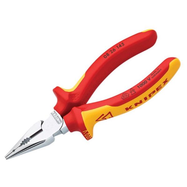 Picture of Knipex VDE High Leverage Needle Nose Pliers 145mm