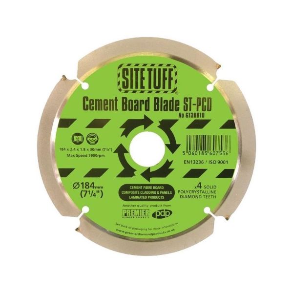 Picture of PDP Premier Diamond SiteTuff ST-PCD Diamond Blade for Cement Fibre Board & Composite Panel - 215 x 2.4 x 1.8 x 300mm x 6 Teeth (8-1/2˝)