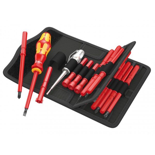 Picture of Wera Kraftform VDE Kompakt Interchangeable Screwdriver Set of 18 SL/PH/PZ/SB