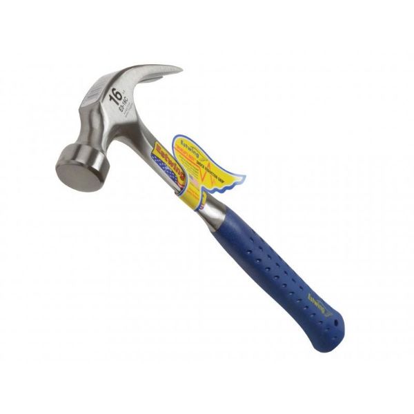 Picture of Estwing E3/16C Curved Claw Hammer - Vinyl Grip 450g (16oz)