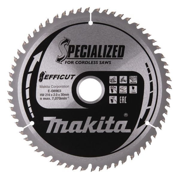 Picture of Makita E-08903 TCT Efficut Saw Blade 216x30x60T