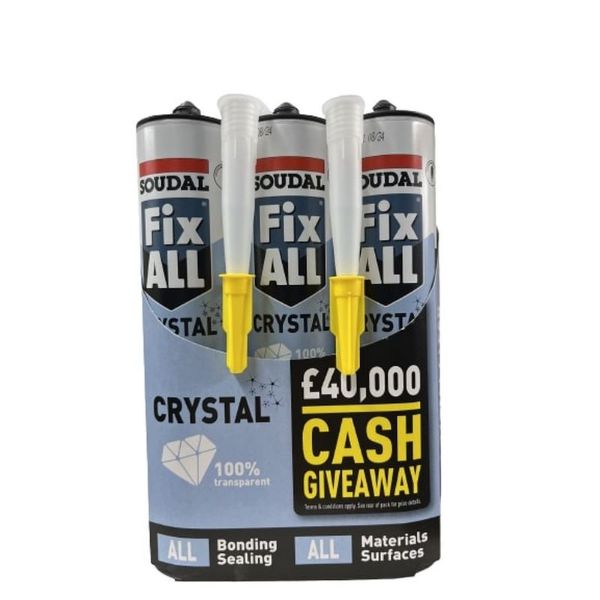 Picture of Soudal Fix All Crystal Clear  Triple Pack 290ml
