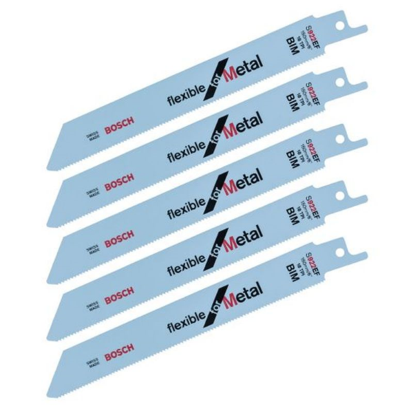 Picture of Bosch S922EF Sabre Saw Blades Metal 5 Pack