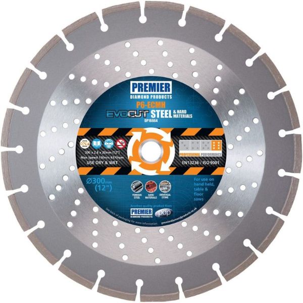 Picture of PDP Premier Diamond P6-ECMH High Performance Diamond Blade - 300 x 2.6 x 7 x 20mm (12˝)*