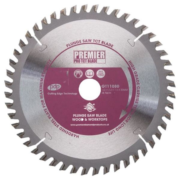 Picture of PDP Premier Diamond P5-PLUNGE TCT Blade - 160 x 2.2 x 1.6 x 20mm x 24 Teeth (6-1/2")