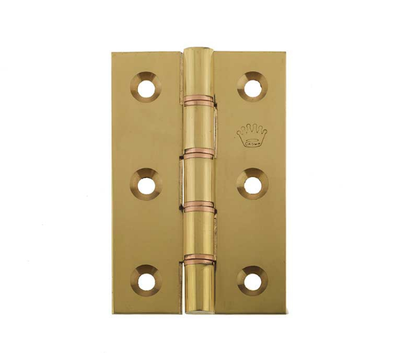 Picture of Ferlan Double Phosphor Bronze Washered Hinge 76x50x3mm Polished Brass