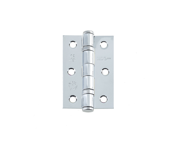 Picture of Frelan - Steel Ball Bearing Hinge 3inch 76x50x2mm Grade 7 - Polished Chrome - J8502PC - (Pair)