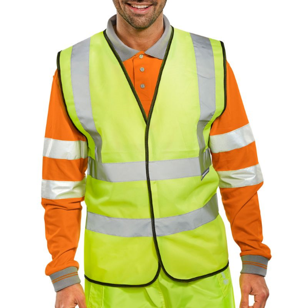 Picture of HI Vis Reflective Waistcoat, Med - BWCSYMEN471, YELLOW