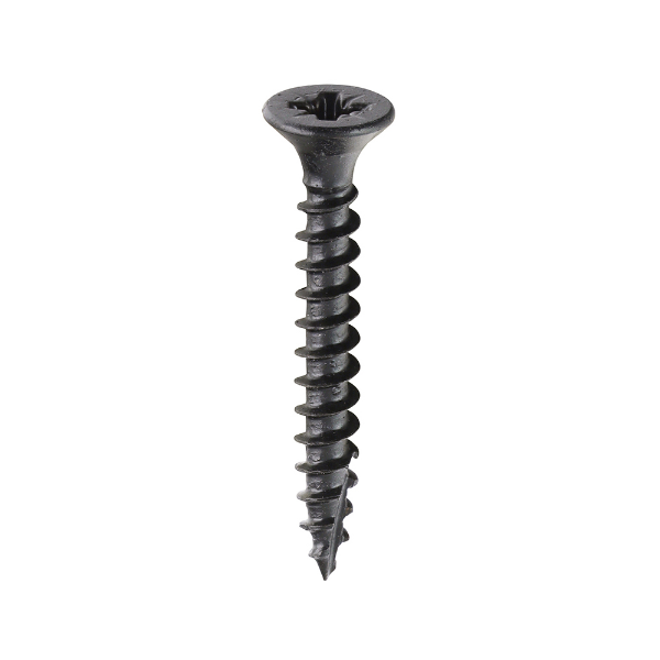 Picture of Timco Classic Multi-Purpose Screws - PZ - Double Countersunk - Exterior - Black Organic 4.0 x 30 Box 200