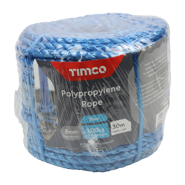 Picture of Polypropylene Rope - Blue - Coil 8mm x 30m