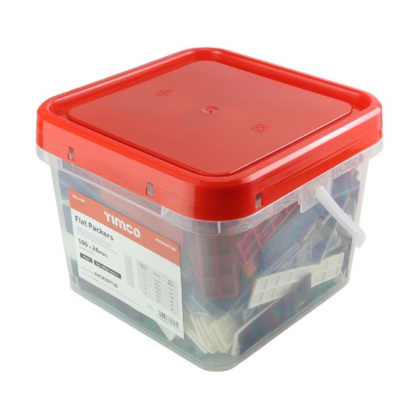 Picture of Timco Assorted Plastic Packers Tub 1 to 6mm (Pack of 400)