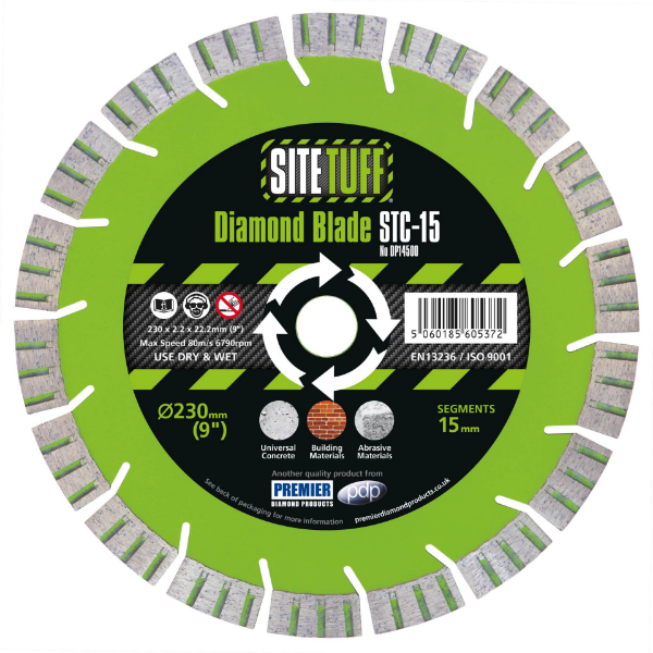 Picture of PDP STC-15 SiteTuff Diamond Blade For Concrete & Building Materials
