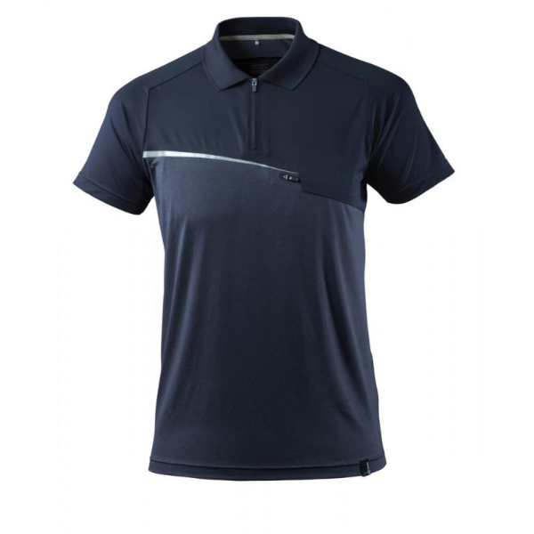 Picture of MASCOT 17283 Advanced Polo Shirt With Chest Pocket - Dark Navy Large