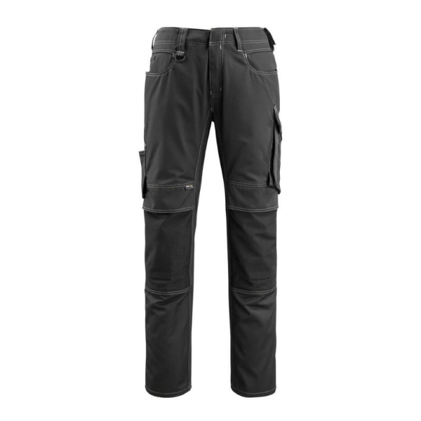 Picture of MASCOT 12779 Mannheim Unique Trousers With Kneepad Pockets - Black L32 W36.5