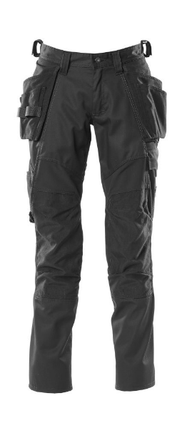 Picture of MASCOT 18531 Accelerate Trousers With Holster Pockets - Mens - Black L32 W30.5
