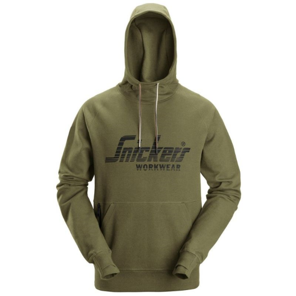 Picture of Snickers 2894 Logo Hoodie Khaki XL 