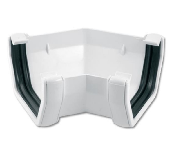 Picture of FloPlast Square Gutter Angle - 135 Degree X 114mm White