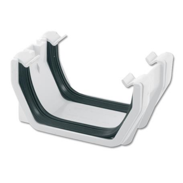 Picture of FloPlast Square Gutter Union Bracket - 114mm White