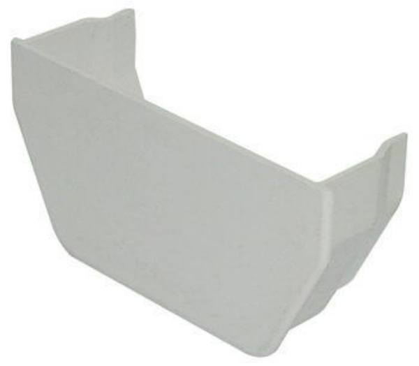 Picture of FloPlast Square Gutter Internal Stopend - 114mm White