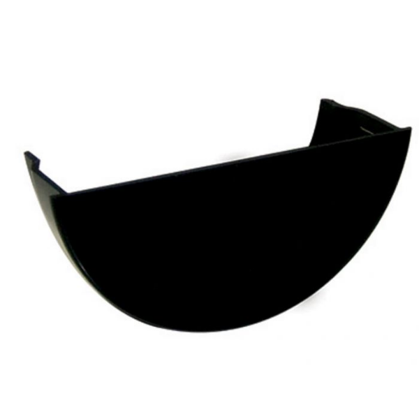 Picture of FloPlast Half Round Gutter Internal Stopend - 112mm Black