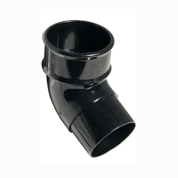Picture of FloPlast Round Downpipe Offset Bend - 112.5 Degree X 68mm Black