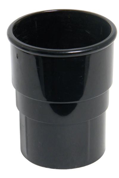 Picture of FloPlast Round Downpipe Socket - 68mm Black