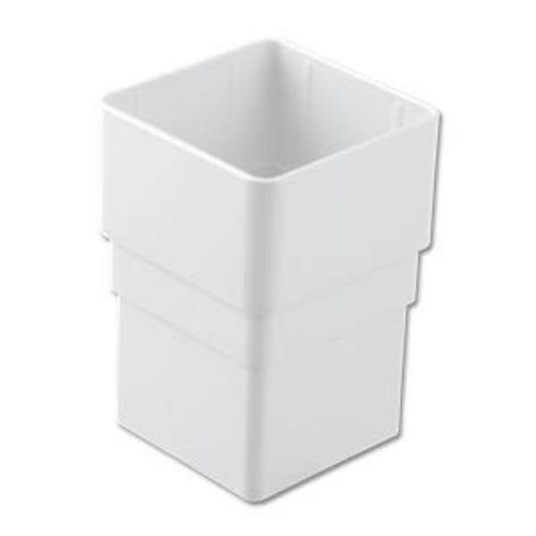 Picture of FloPlast Square Downpipe Socket - 65mm White