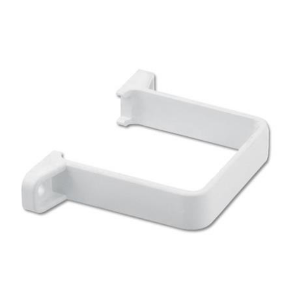 Picture of Floplast 65mm Square Pipe Clip- Flush Fit White