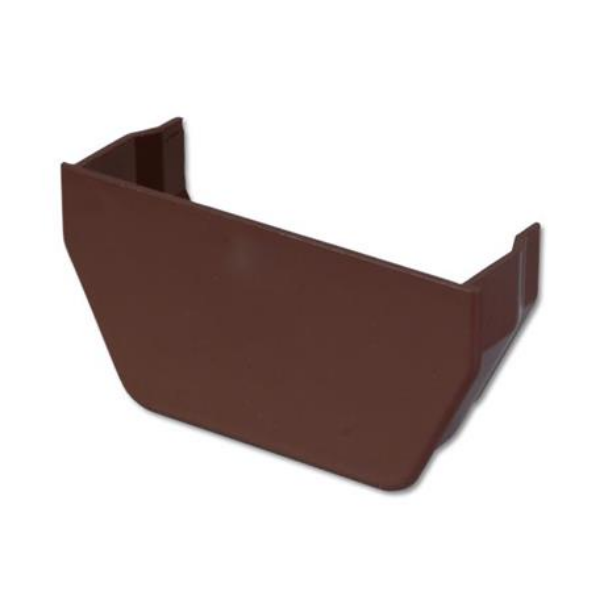 Picture of FloPlast Square Gutter Internal Stopend - 114mm Brown
