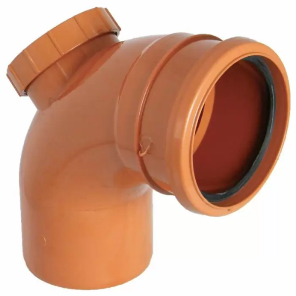 Picture of FloPlast Drainage Access Bend - 87.5 Degree X 110mm