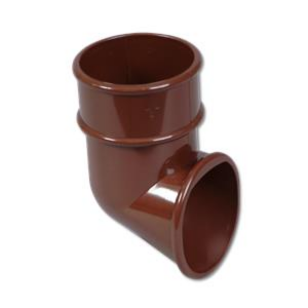 Picture of FloPlast Round Downpipe Shoe - 68mm Brown
