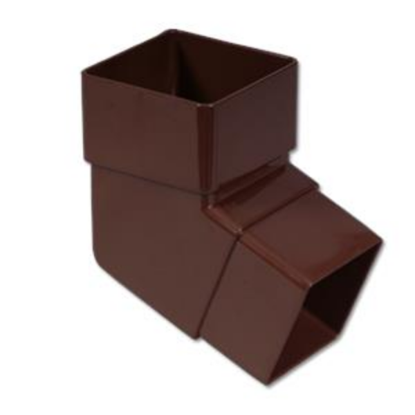 Picture of FloPlast Square Downpipe Bend - 92.5 Degree Brown