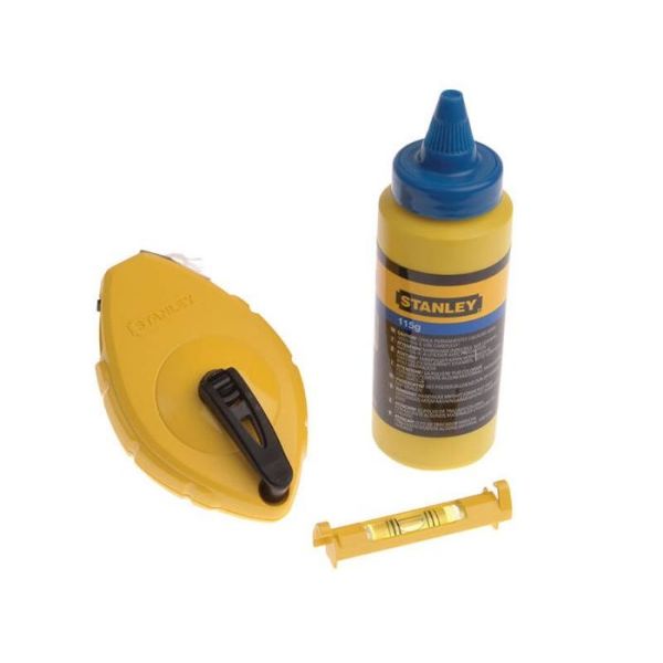 Picture of StanleyChalk Line 30m Blue Chalk & Level