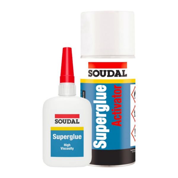 Picture of Soudal Mitre kit (Superglue Activator 100g + SuperGlue 400ml)