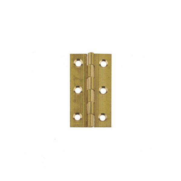 Picture of Brass Solid Drawn Hinge Pair Size: 50mm X 28mm