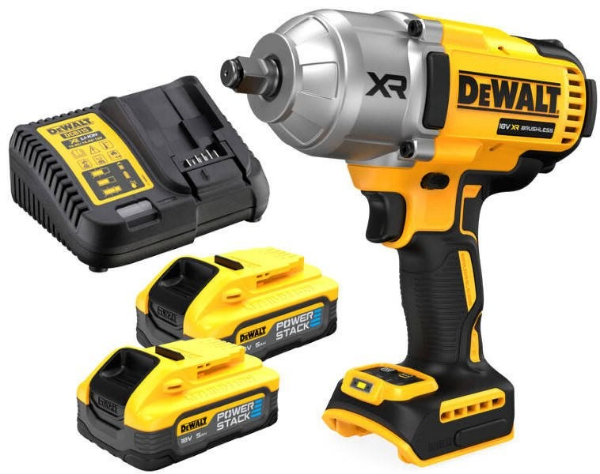 Picture of DEWALT DCF900H2T HIGH TORQUE IMPACT WRENCH 2 X 5.AH POWERSTACKDCF900