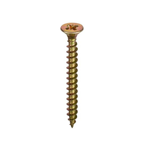 Picture of 4.0 X 35  Chipboard Woodscrew PZ2 CSK ZYP Box 200 