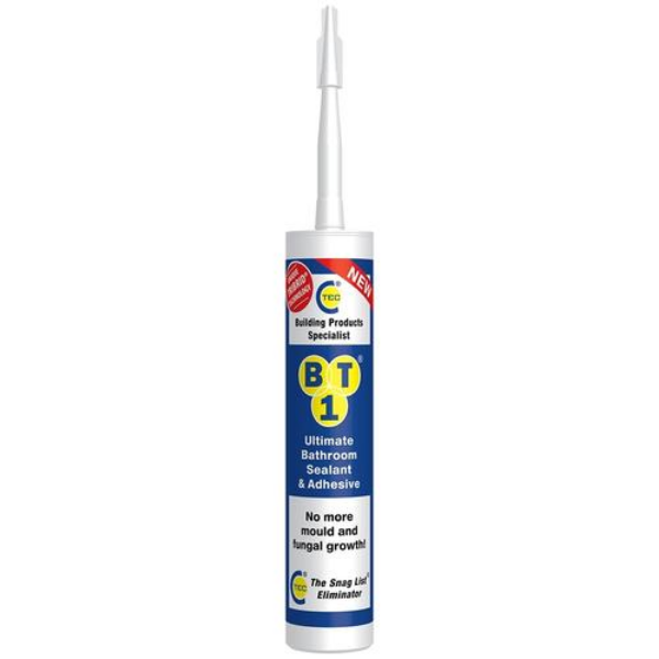 Picture of C-TEC BT1 ULTIMATE BATHROOM SEALANT & ADHESIVE WHITE 310ML