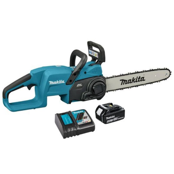 Picture of Makita DUC357RT 18V LXT Cordless Brushless 350mm Chainsaw With 1 x 5.0Ah Battery & Charger