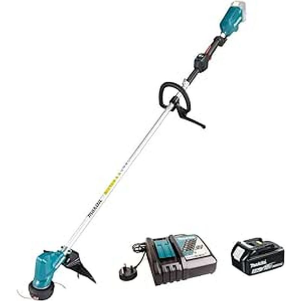 Picture of Makita DUR190LRT8 18v LXT Brushless Loop Handle Line Trimmer With 1x 5.0Ah Battery and charger