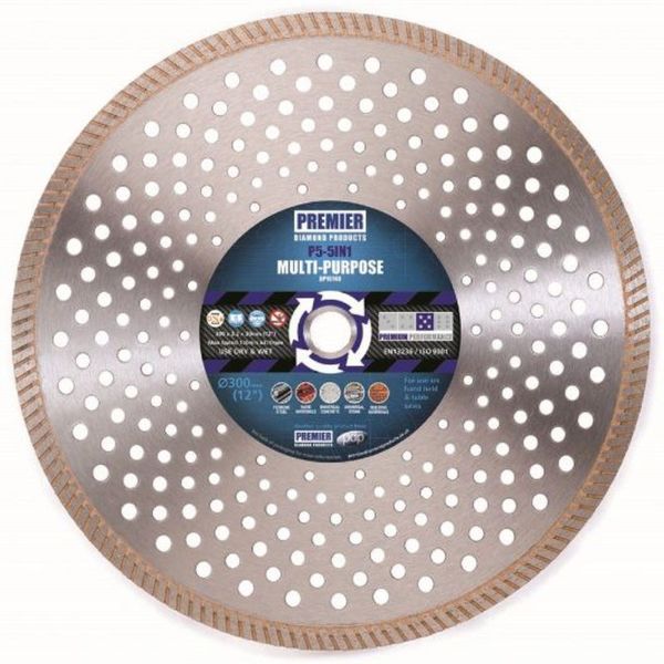 Picture of PDP Premier Diamond P5-5IN1 Multi-Purpose Diamond Blade - 125 x 2.2 x 10 x 22.2mm (5")