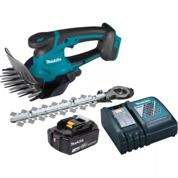 Picture of Makita DUM604RTX 18V Grass Shears + Hedge Trimmer Attachment with 1 x 5.0Ah Battery & Charger