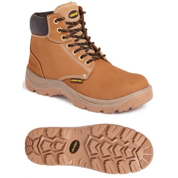 Picture of Sterling Steel SS819CM Nubuck Safety Boot - Wheat Size 7 