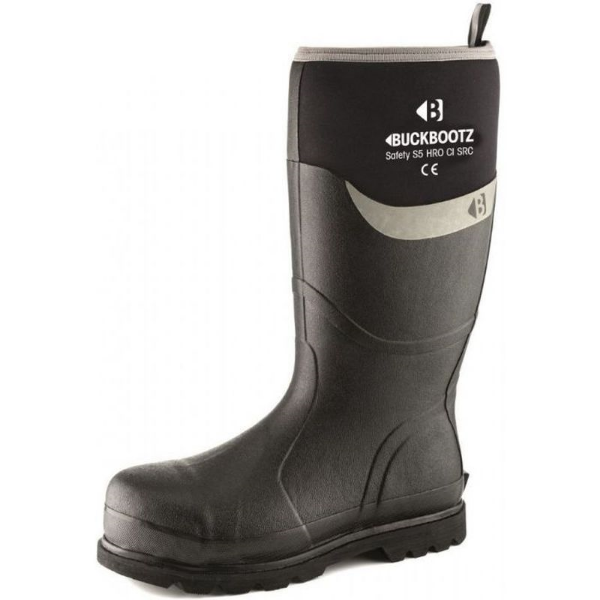 Picture of Buckler BBZ6000 S5 Black Neoprene/Rubber Heat and Cold Insulated Safety Wellington Boot Size 10