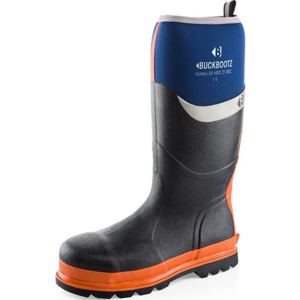 Picture of Buckler BBZ6000 S5 Blue/Orange Neoprene/Rubber Heat and Cold Insulated Safety Wellington Boot Size 11