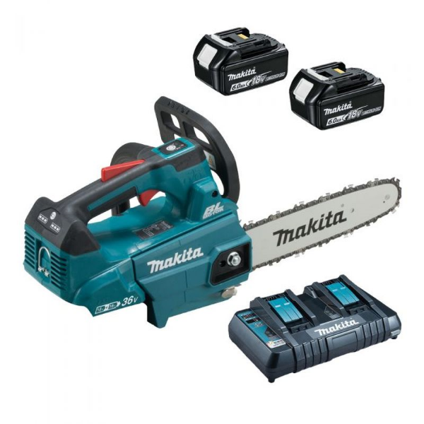 Picture of Makita DUC256PG-2 Twin 18v Brushless 25cm Chainsaw 2x6Ah